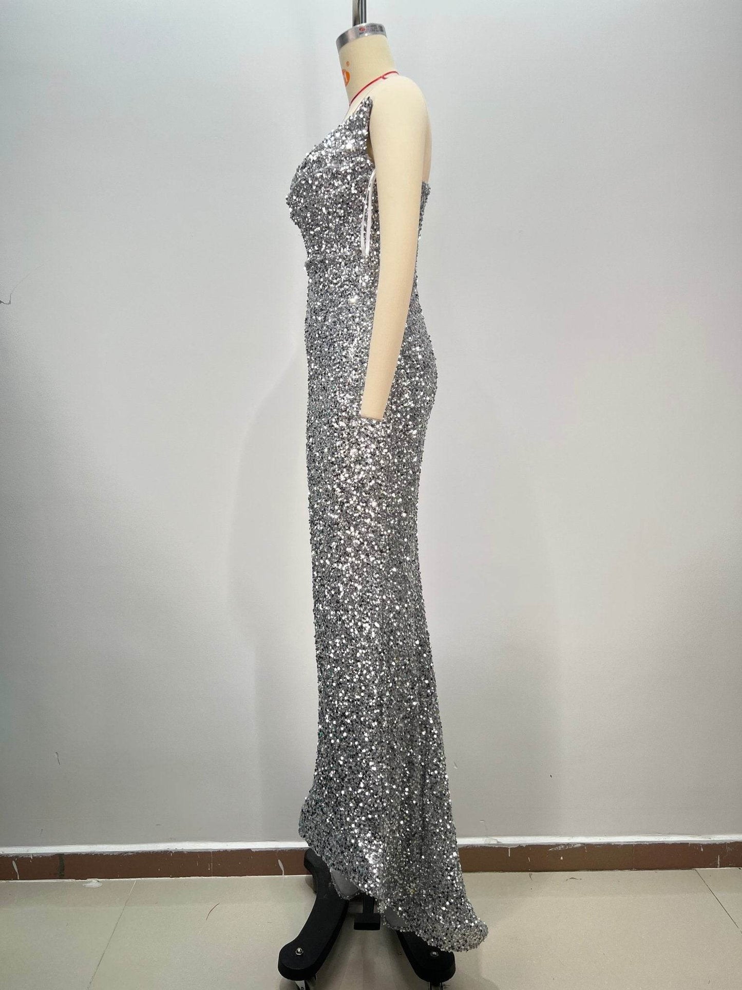 Camile sequin floor length dress - REBECATHELABEL