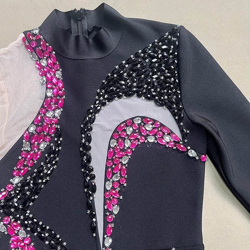 Camille feather diamond dress - REBECATHELABEL