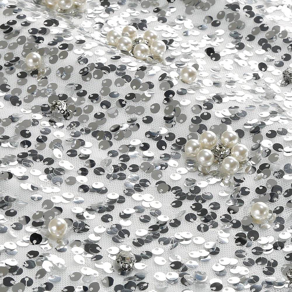 Ciara sequin pearl dress - REBECATHELABEL