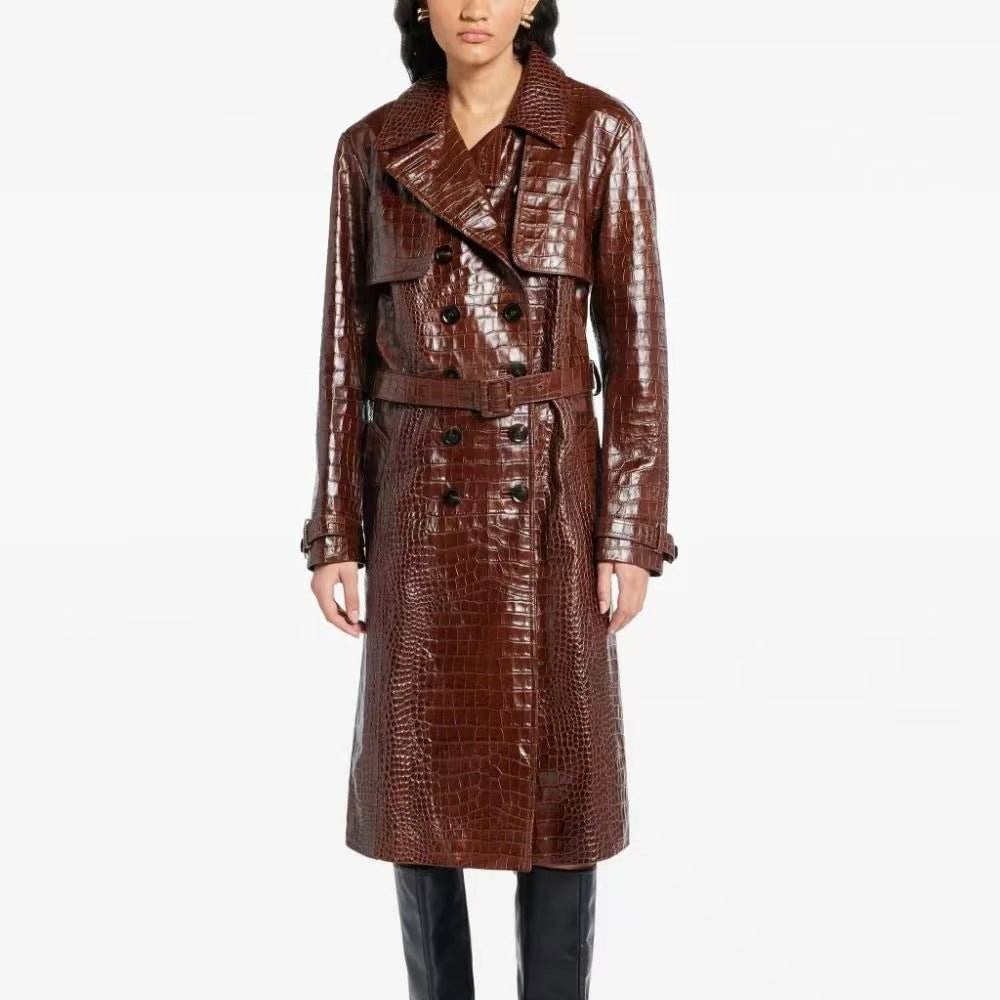 Cold outside leather coat - REBECATHELABEL