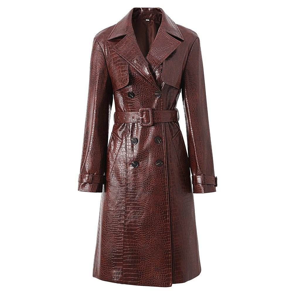 Cold outside leather coat - REBECATHELABEL