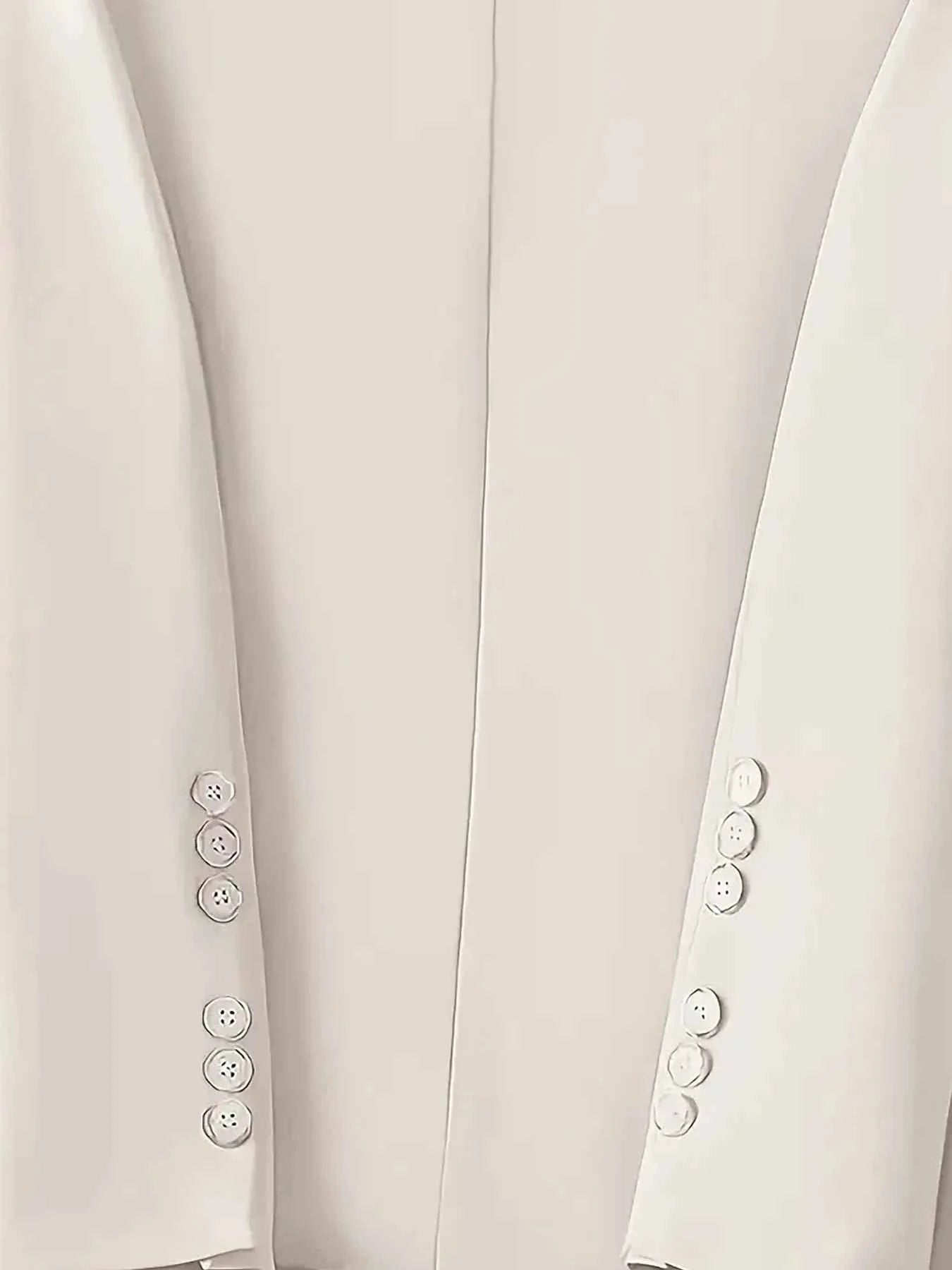 Single-Button Long Sleeve Blazer