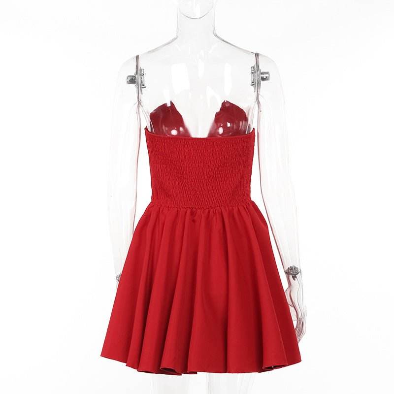 Deep V Plunge Tube Top Dress - REBECATHELABEL