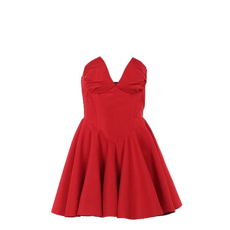 Deep V Plunge Tube Top Dress - REBECATHELABEL