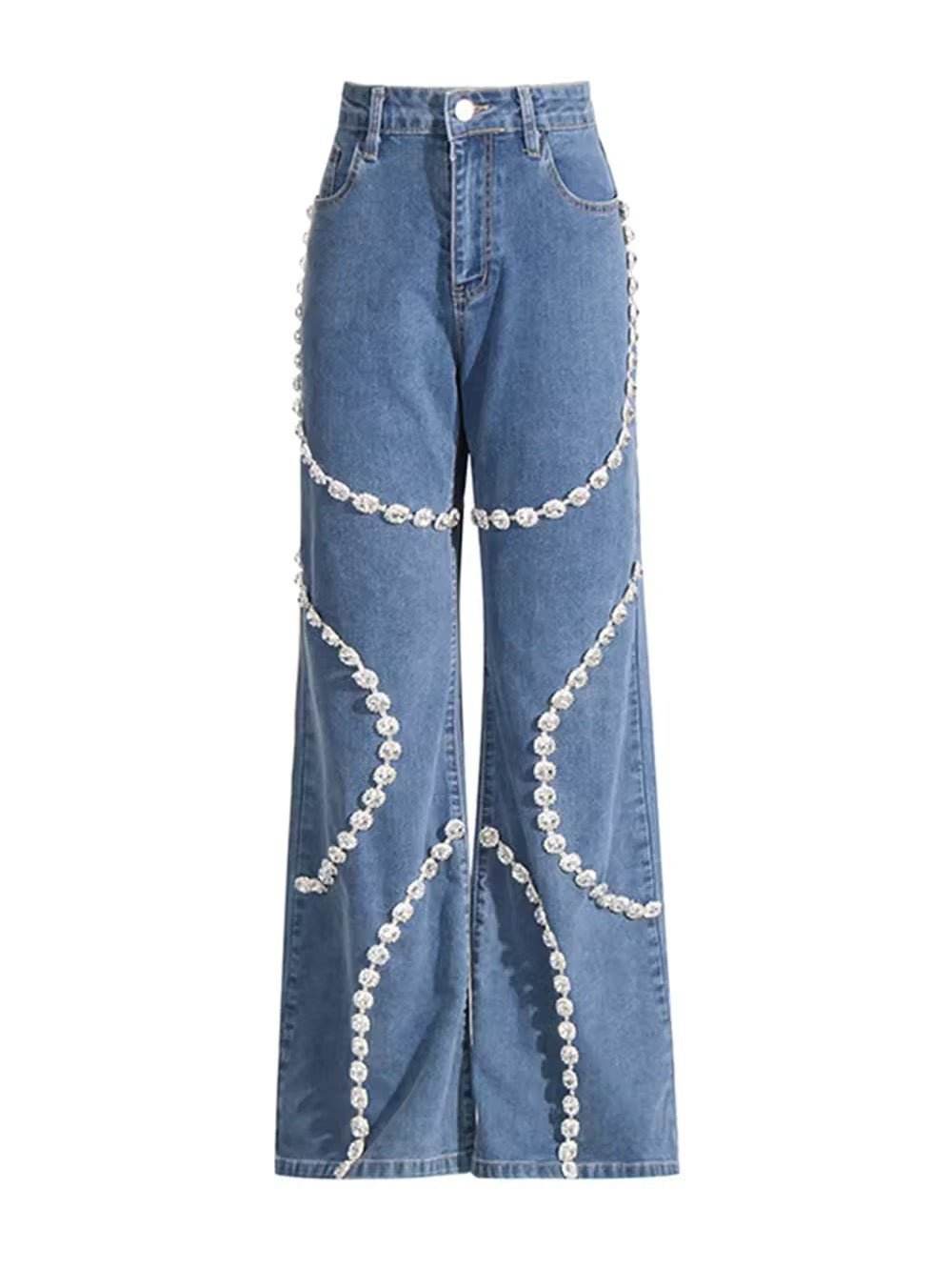 Diamond Chain Jeans - REBECATHELABEL