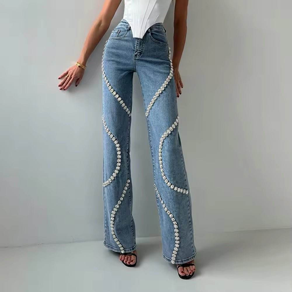 Diamond Chain Jeans - REBECATHELABEL