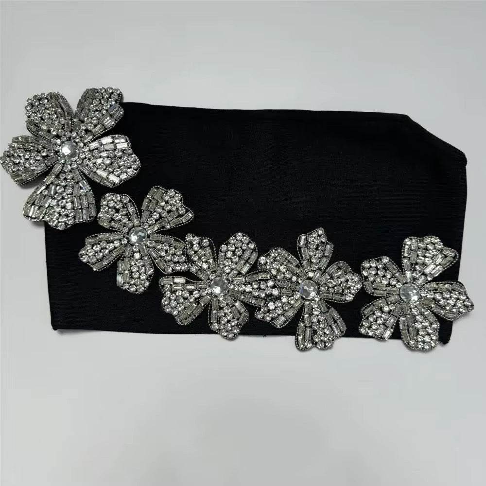 Diamond Crop Top & Long Skirt Two-Piece - REBECATHELABEL