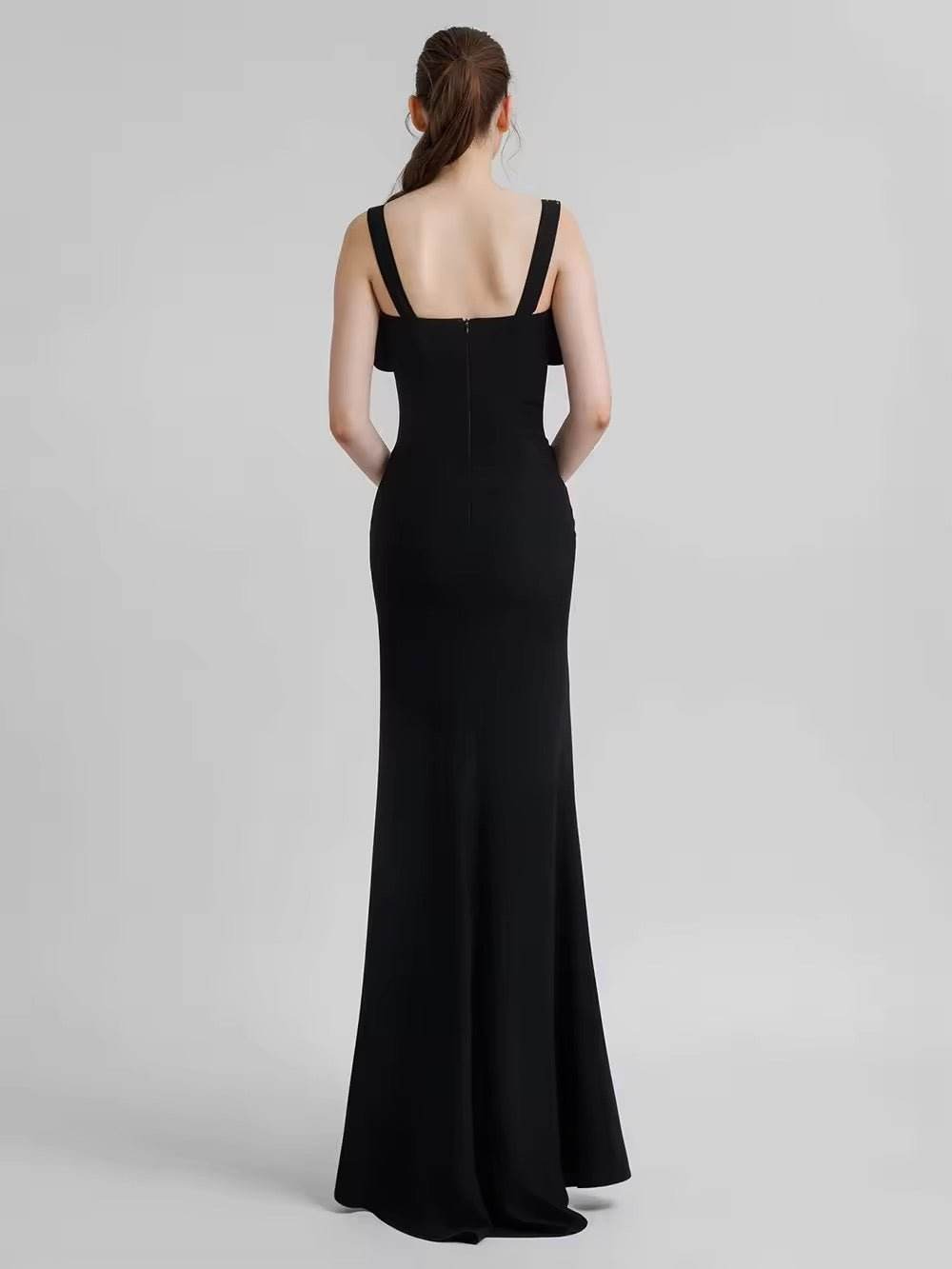 Diamond Mesh Patchwork Spaghetti Strap dress - REBECATHELABEL