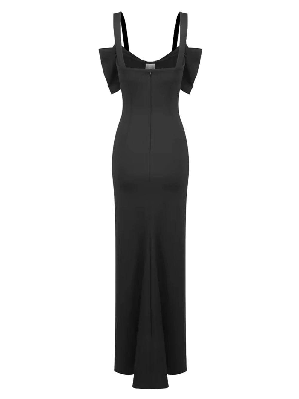 Diamond Mesh Patchwork Spaghetti Strap dress - REBECATHELABEL