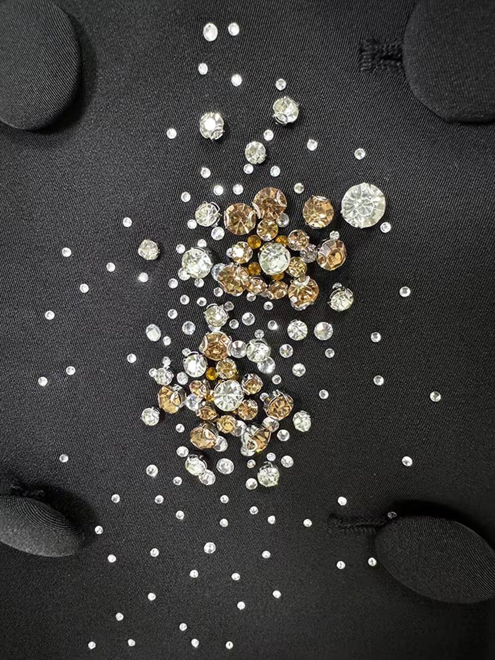 Diamonds Elegant Blazer Suit and Wide Leg Pants Two 2 Piece Sets - REBECATHELABEL