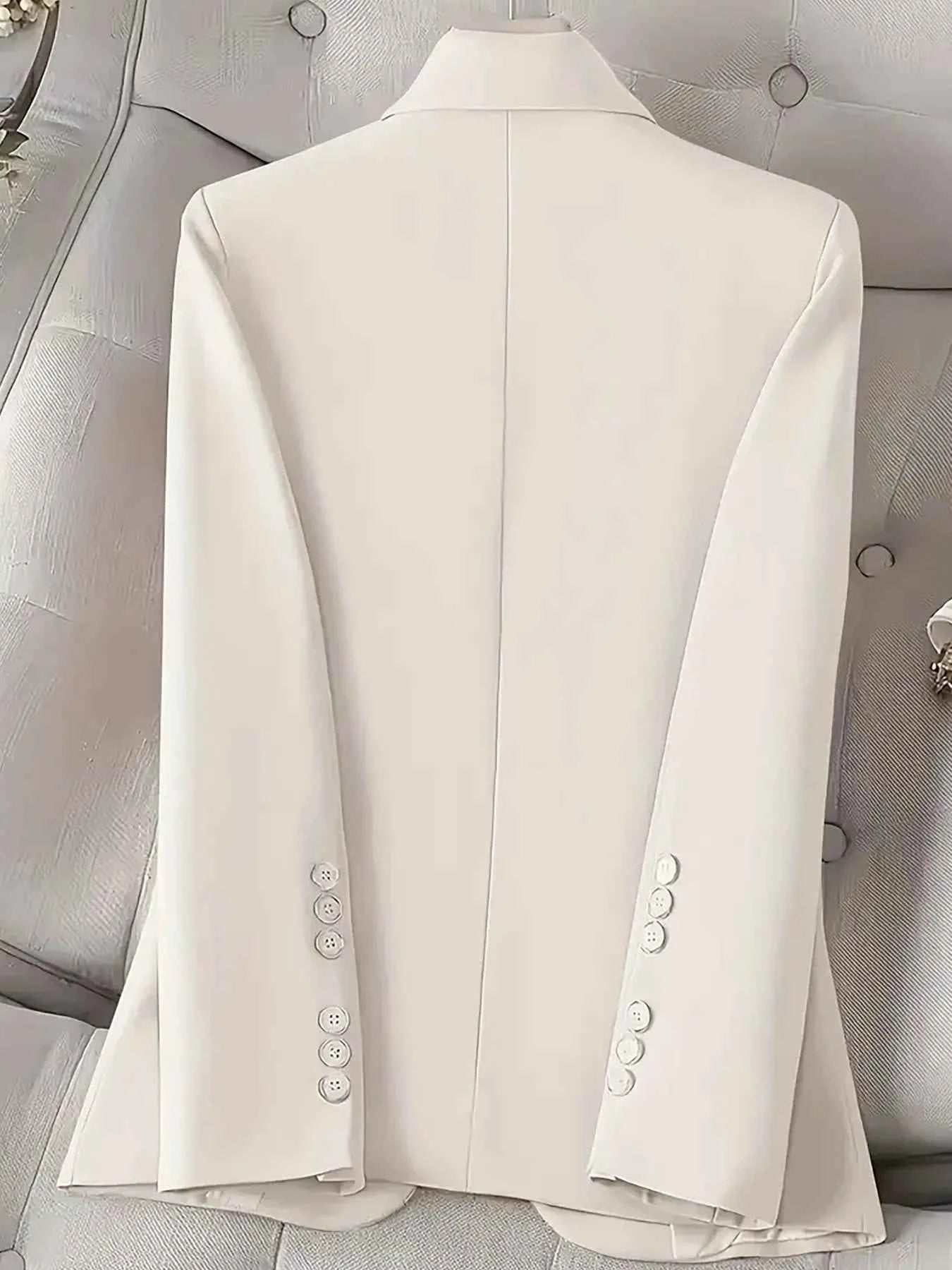 Single-Button Long Sleeve Blazer