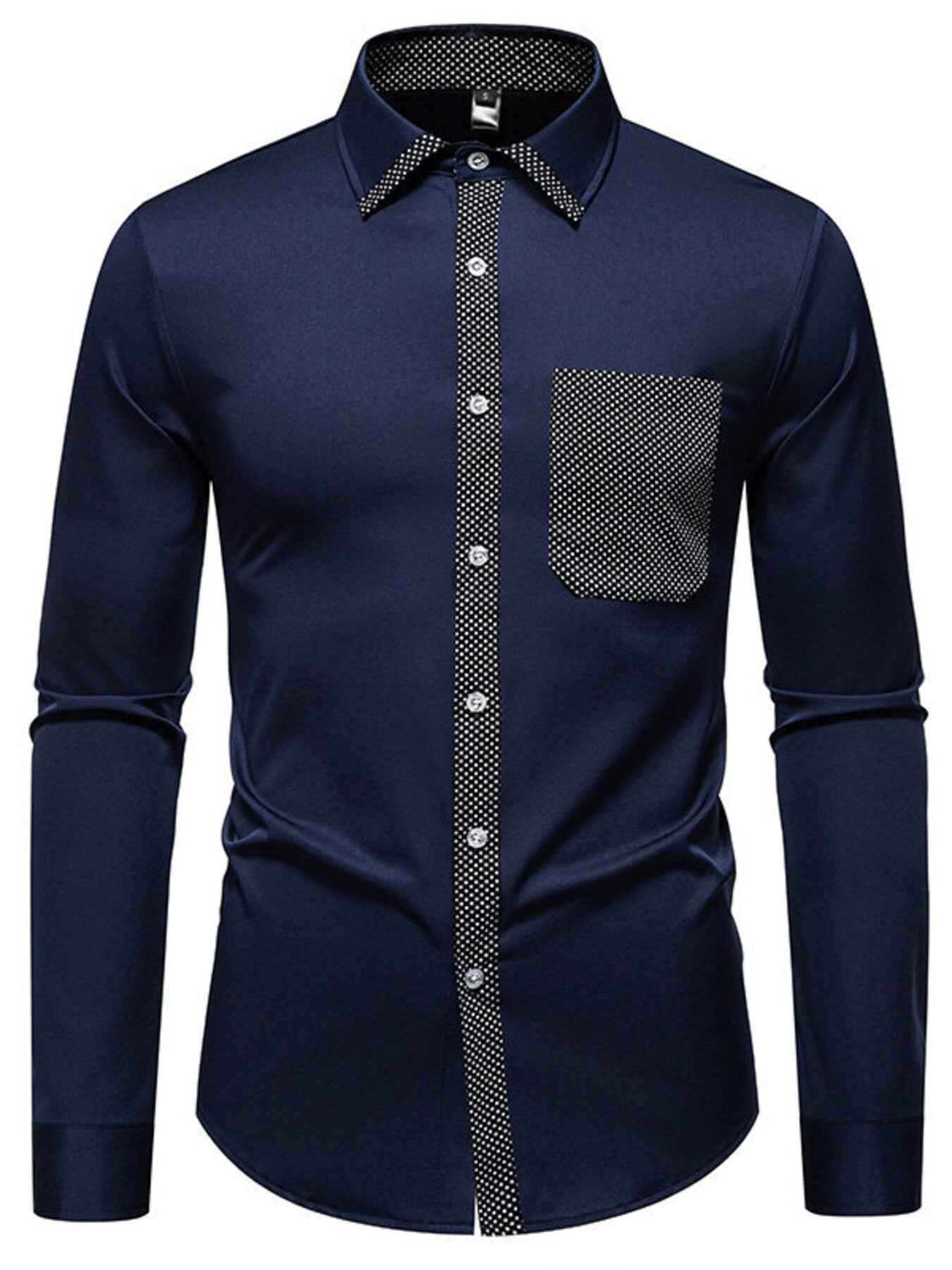 Men's Slim Fit Long Sleeve Shirt