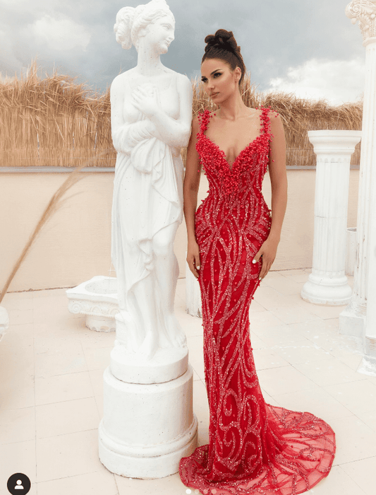 Keirah maxi red dress - REBECATHELABEL