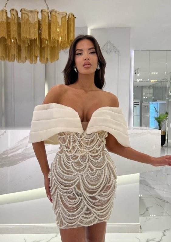 Kimola pearl mini dress - REBECATHELABEL