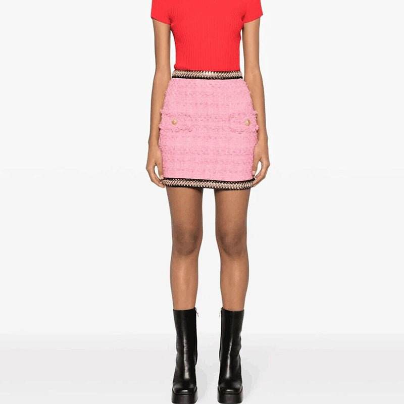 Kimola pink skirt set - REBECATHELABEL