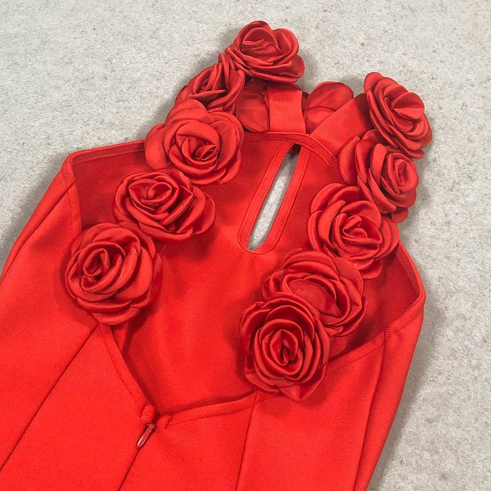 Koko flower bandage dress - REBECATHELABEL