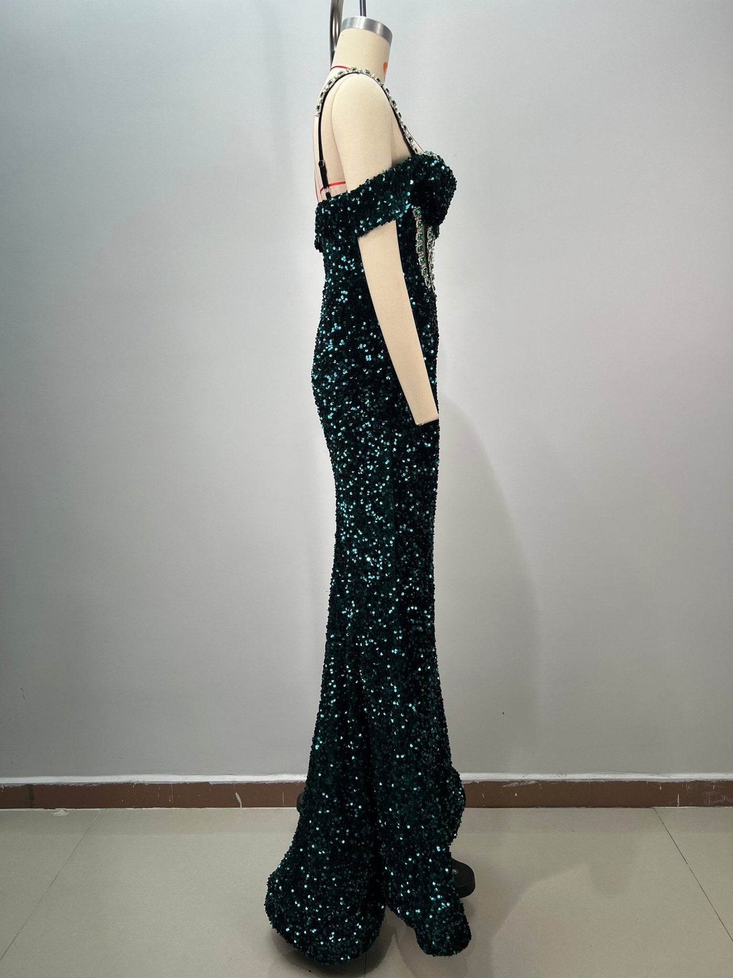 Lala sequin diamond dress - REBECATHELABEL