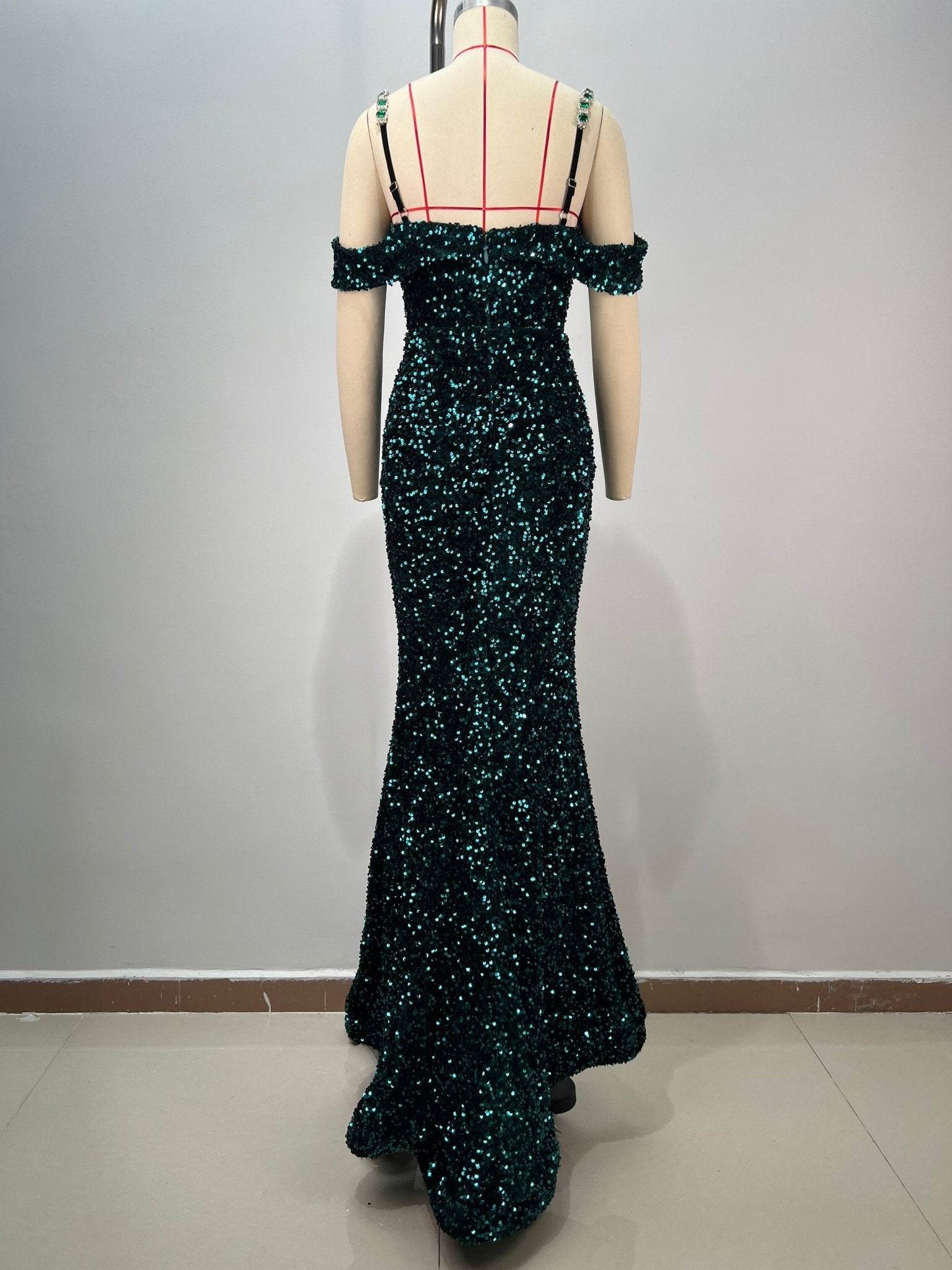 Lala sequin diamond dress - REBECATHELABEL