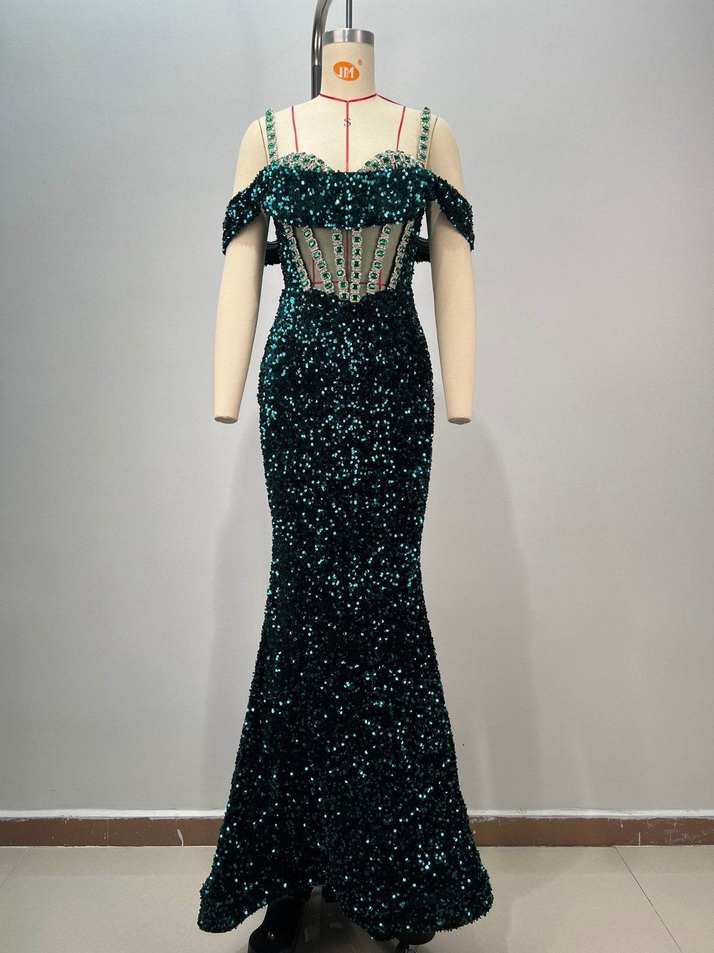 Lala sequin diamond dress - REBECATHELABEL