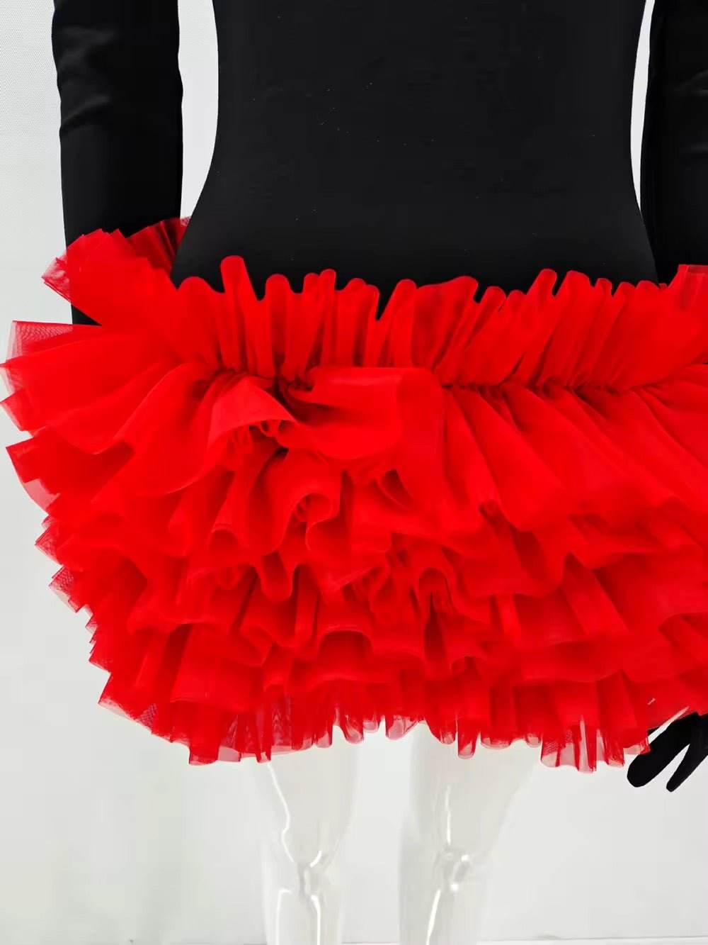 Layered Ruffle Edge Splicing Bodycon dress - REBECATHELABEL