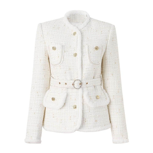 Lili white blazer - REBECATHELABEL