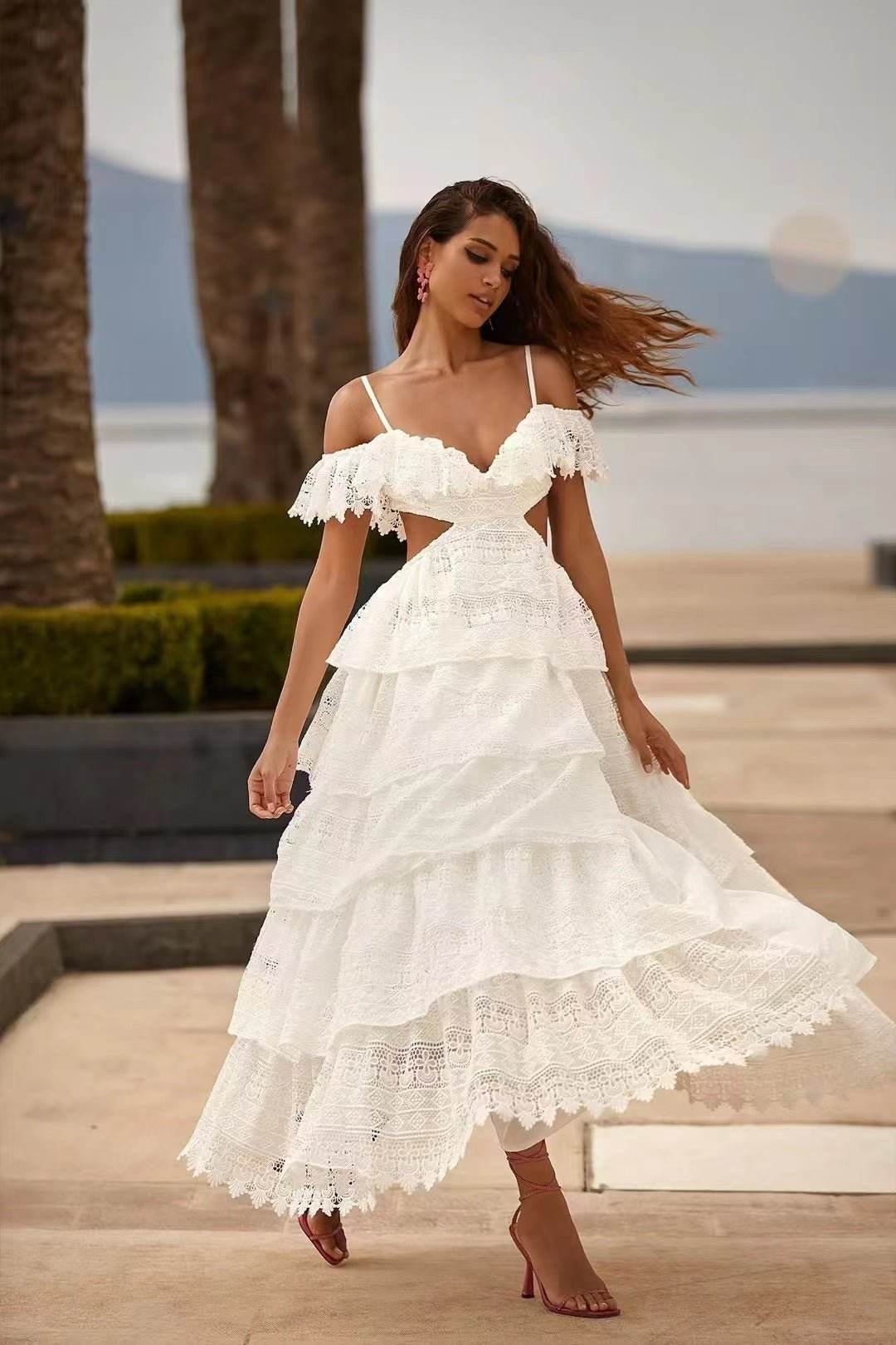 Lola white dress - REBECATHELABEL