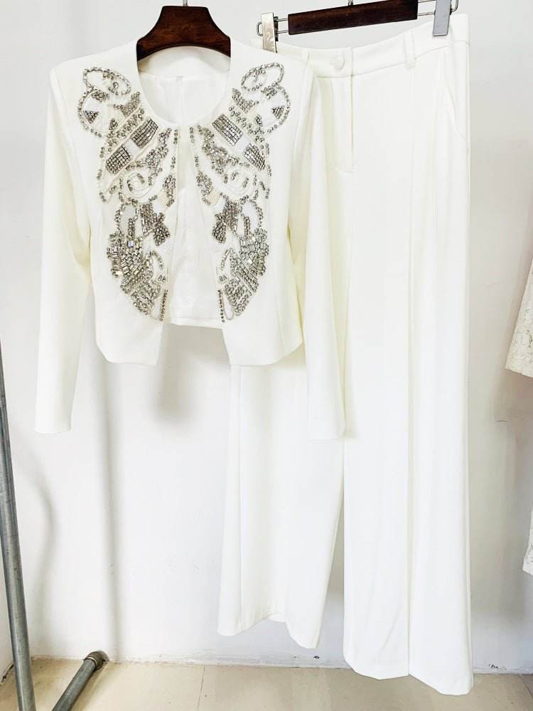 Lolo blazer wide pant set - REBECATHELABEL