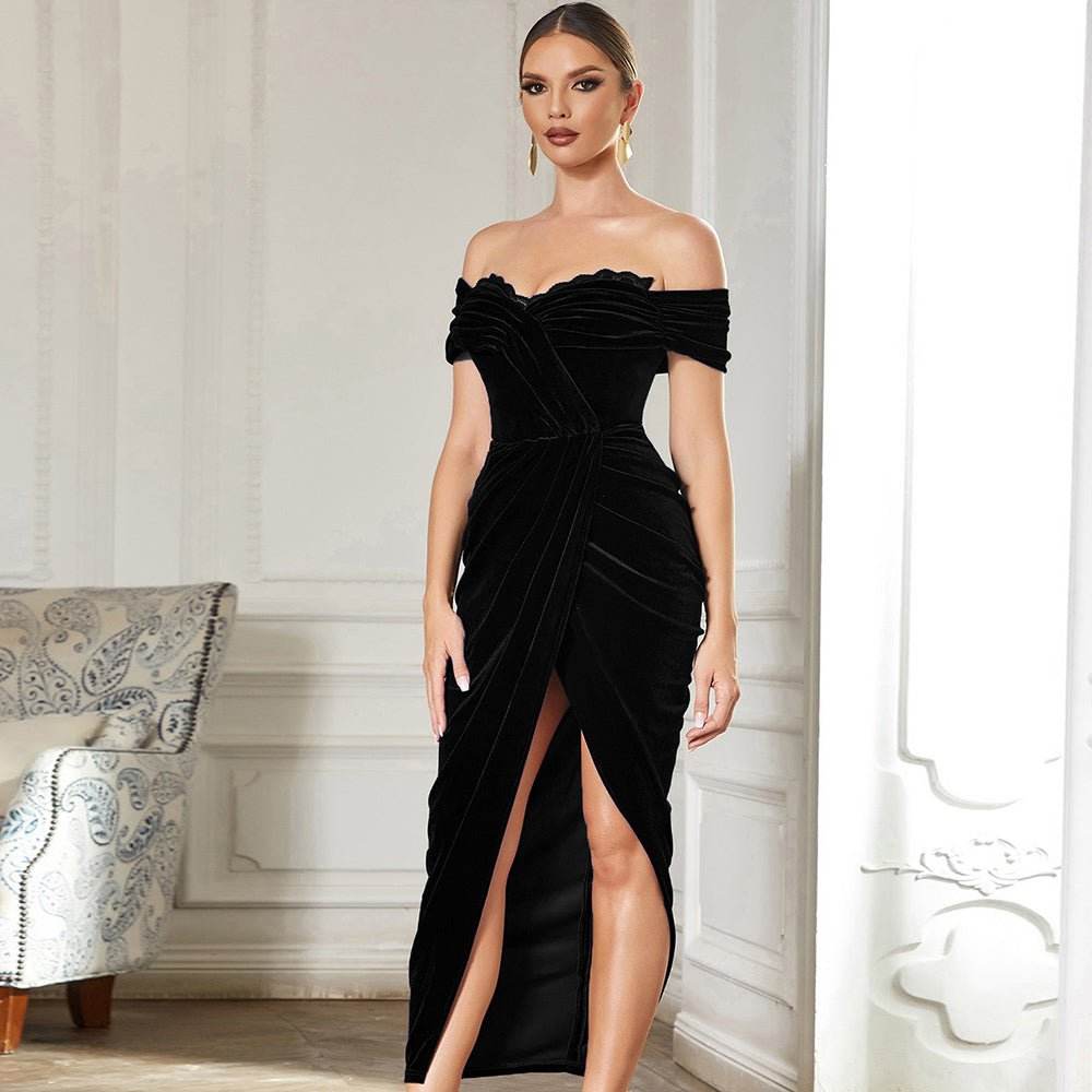 Lolo velvet dress - REBECATHELABEL