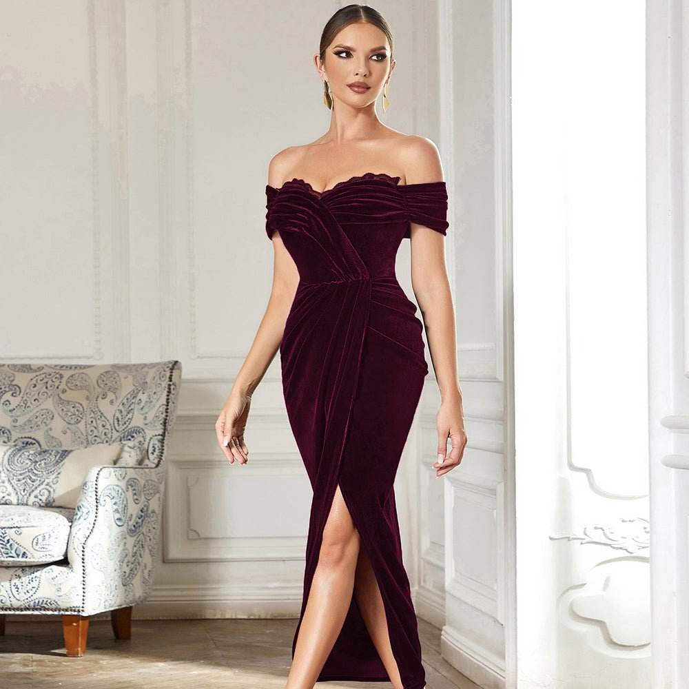 Lolo velvet dress - REBECATHELABEL