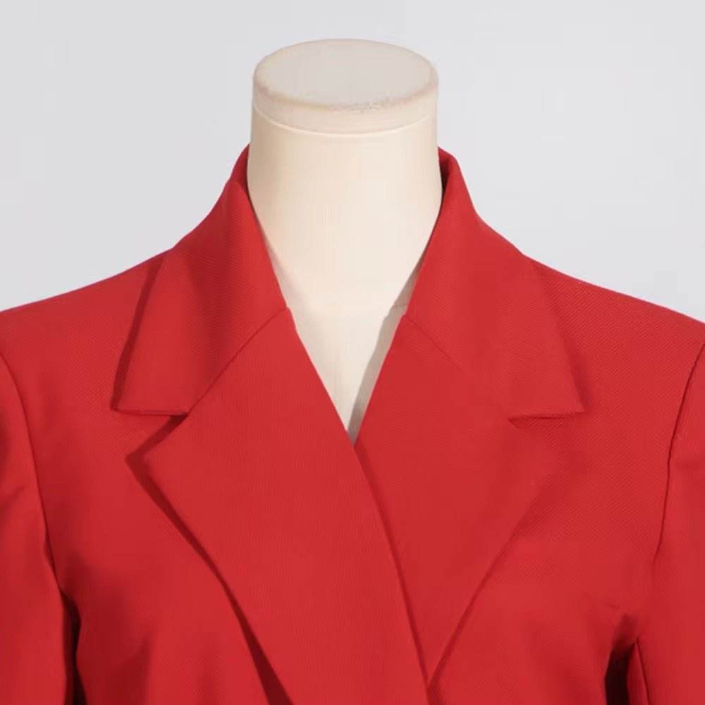 Long Biazer Trench Long Sleeve Double-Breasted - REBECATHELABEL