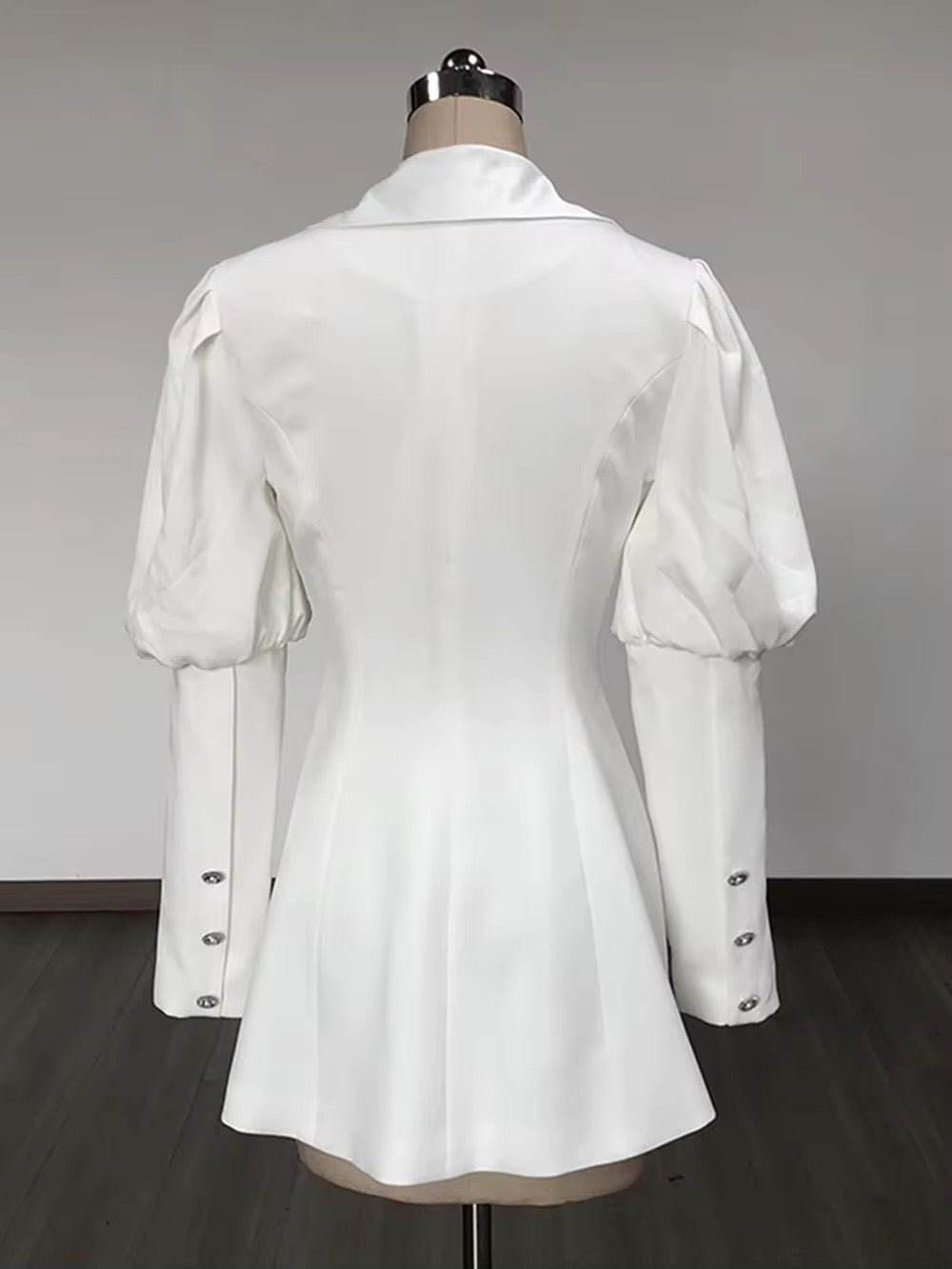 Long Sleeved Blazer Double Breasted Bodycon Dress - REBECATHELABEL