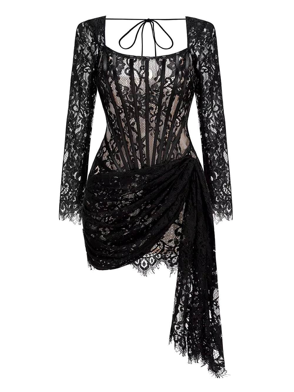 Long Sleeves Prom Dress - REBECATHELABEL