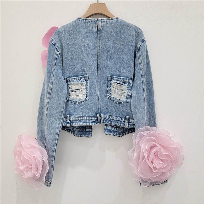 Lorah denim jacket - REBECATHELABEL