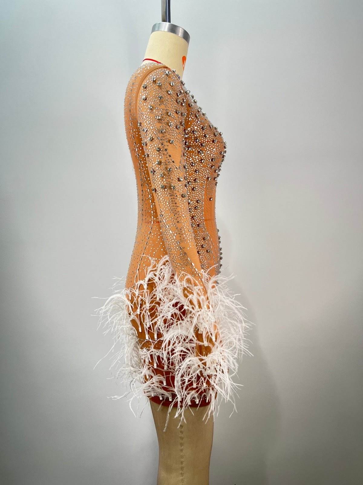 Lorah feather dress - REBECATHELABEL