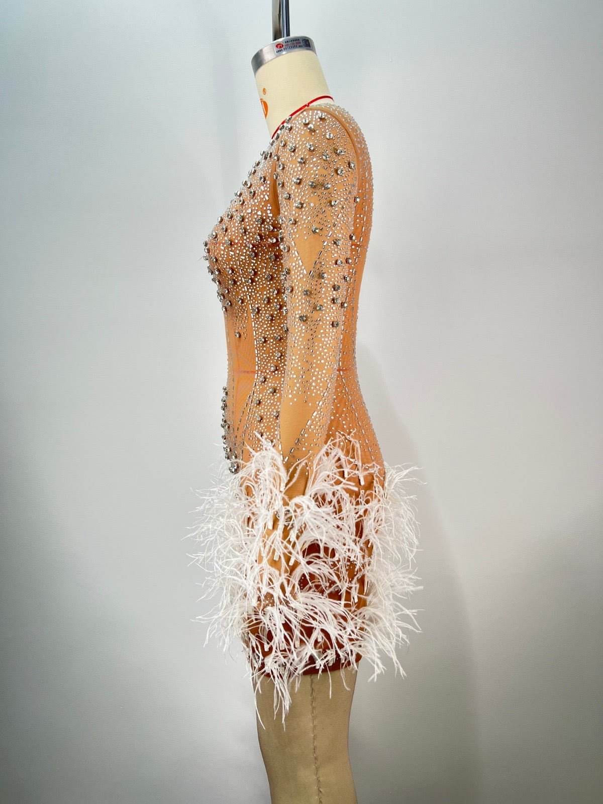 Lorah feather dress - REBECATHELABEL