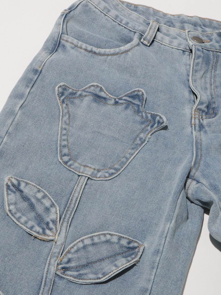 Lover denim pant - REBECATHELABEL