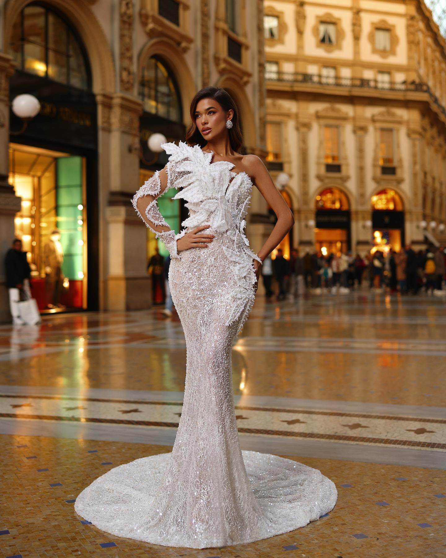 Loving me sequin and pearl floor length dress - REBECATHELABEL