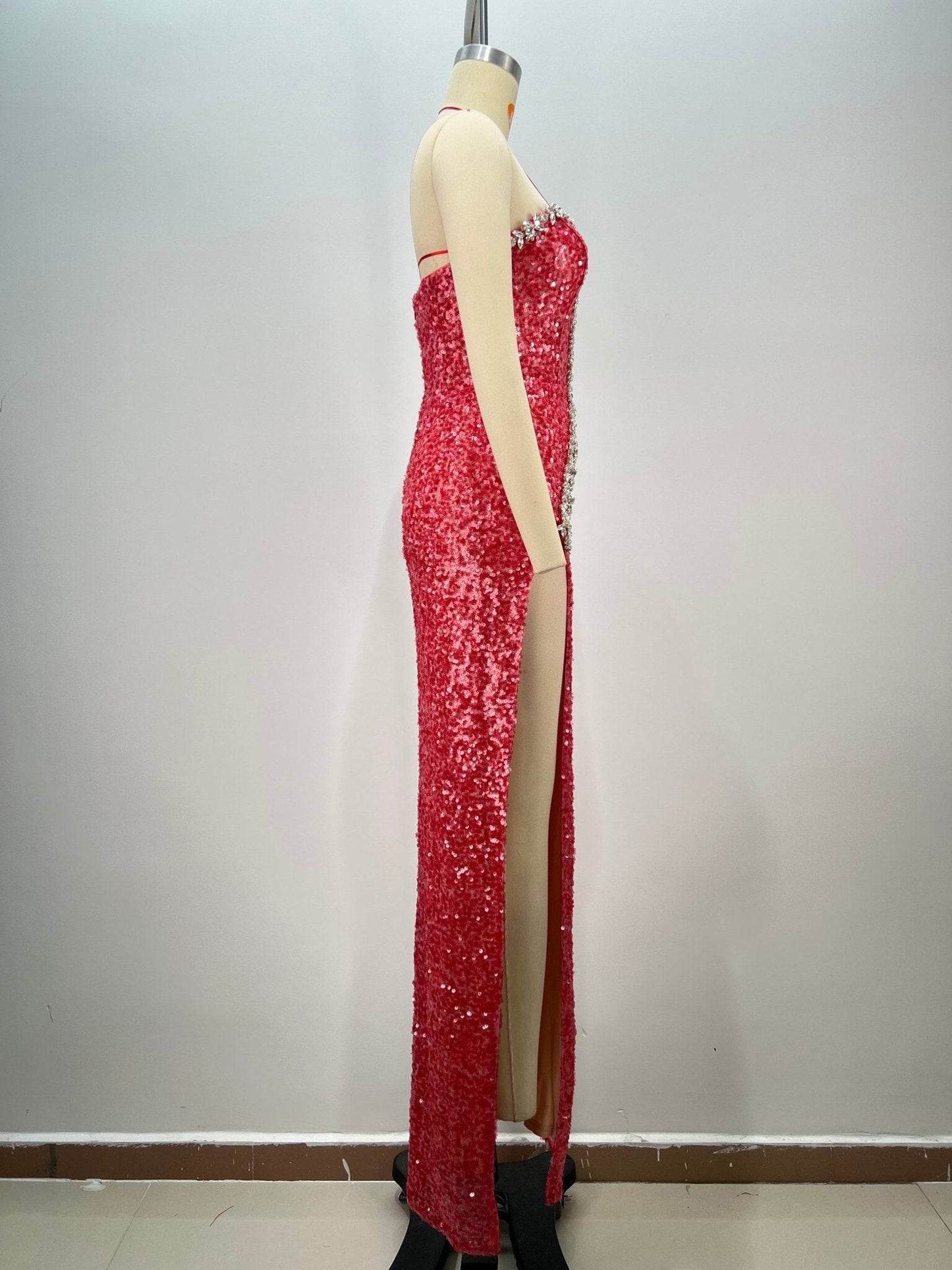 Lulu sequin diamond dress - REBECATHELABEL