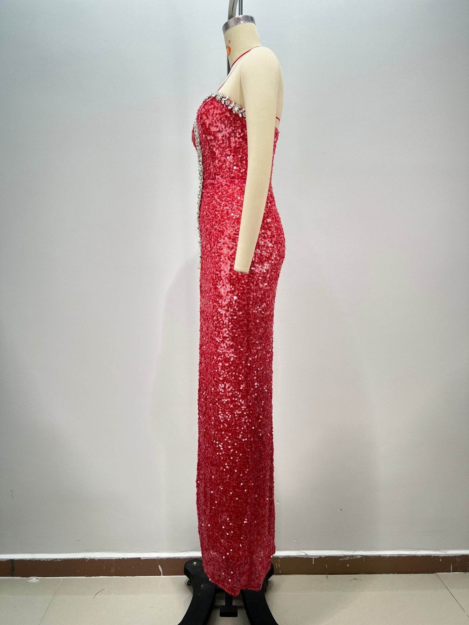 Lulu sequin diamond dress - REBECATHELABEL