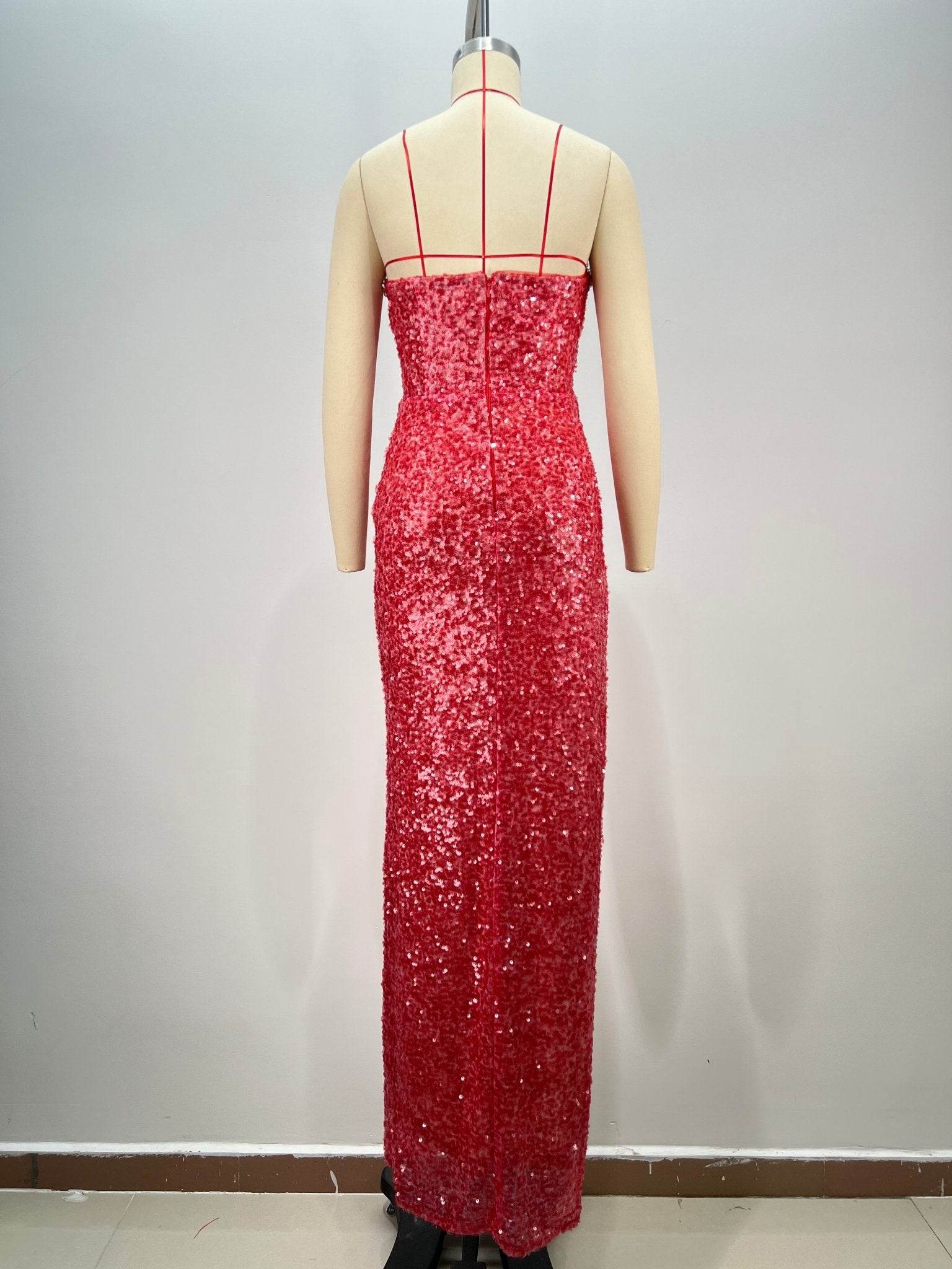 Lulu sequin diamond dress - REBECATHELABEL