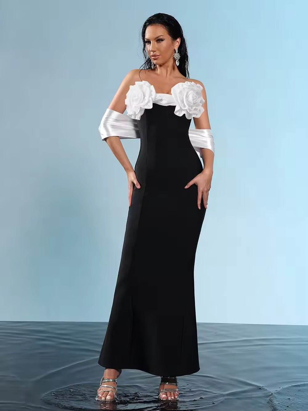 Mermaid Bandage Maxi Dress - REBECATHELABEL