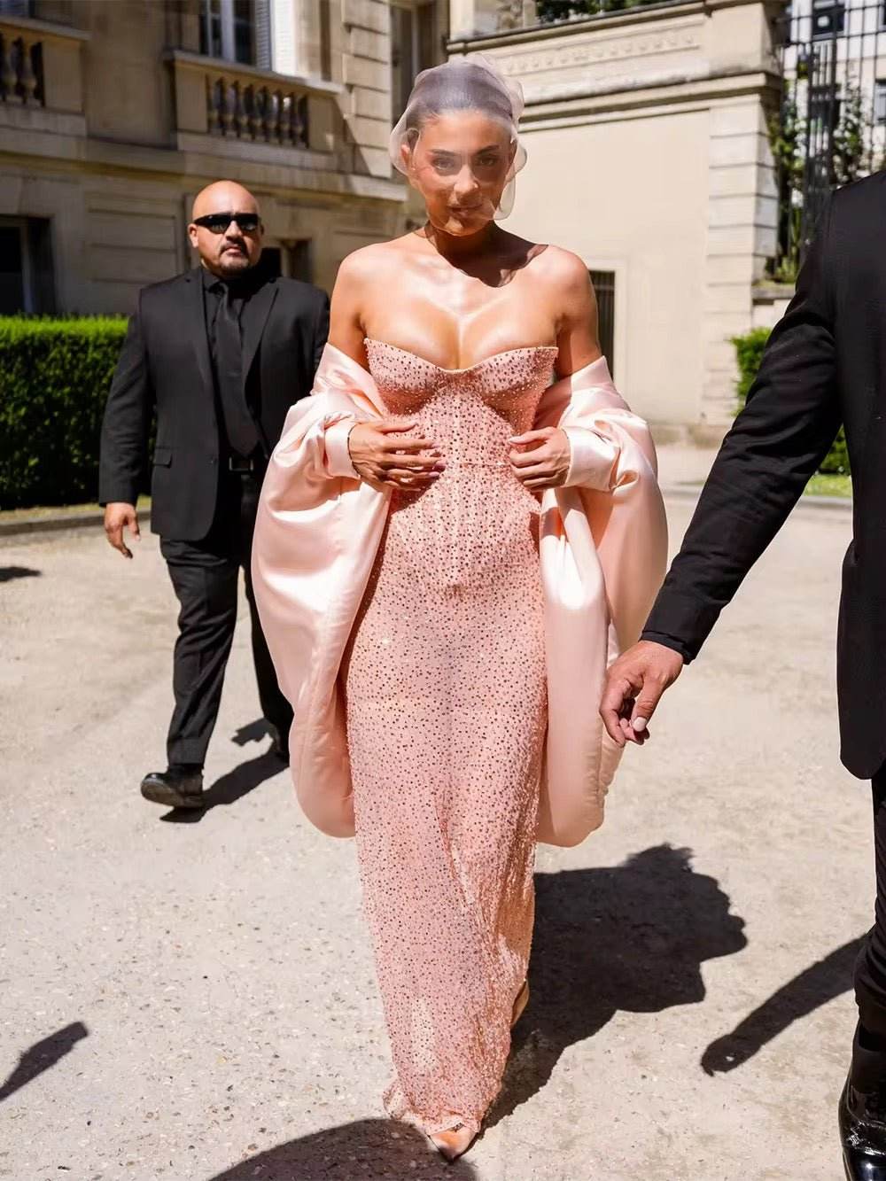 Mesh See Through Strapless Maxi Dress - REBECATHELABEL