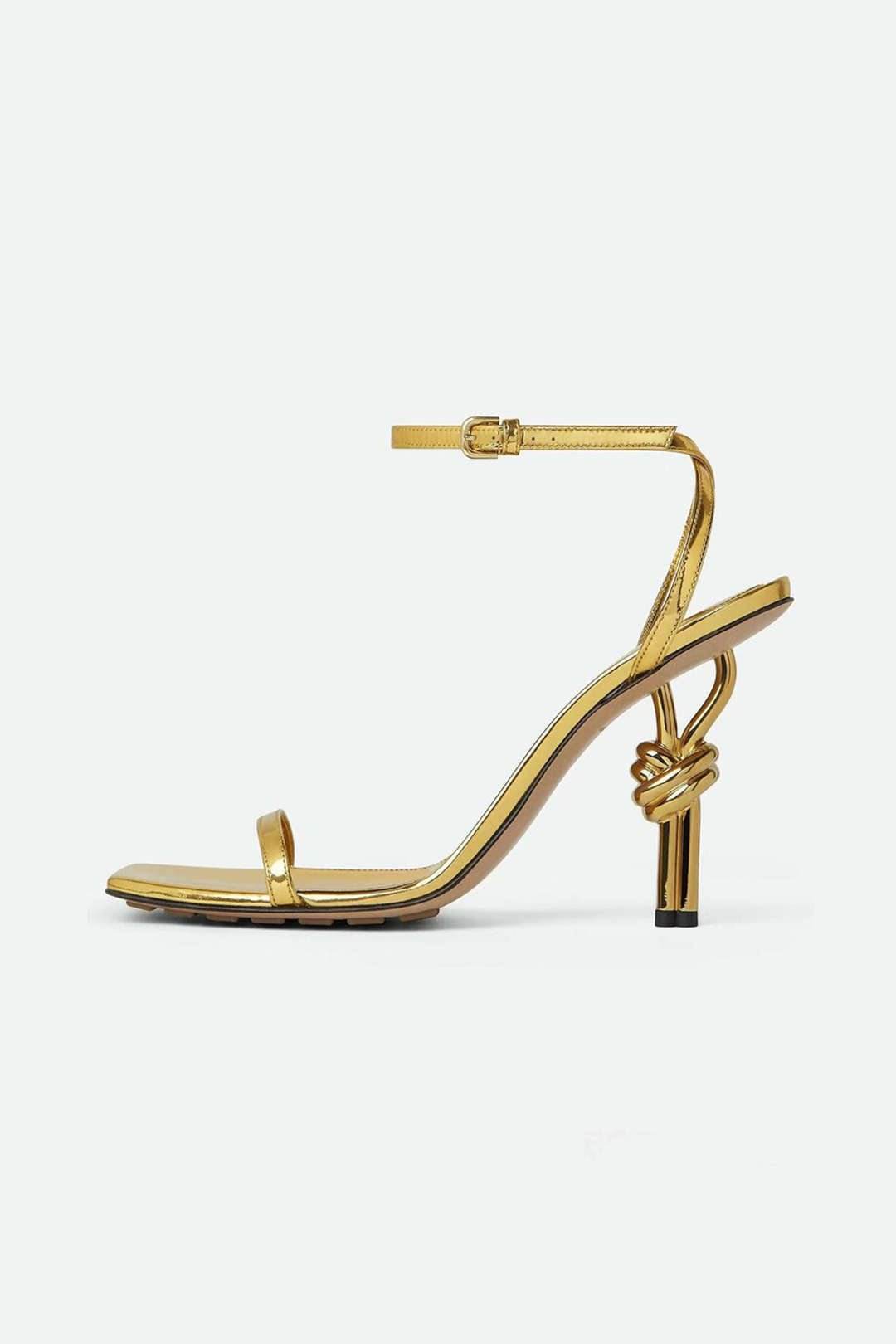 Metallic Almond Toe Heels - REBECATHELABEL