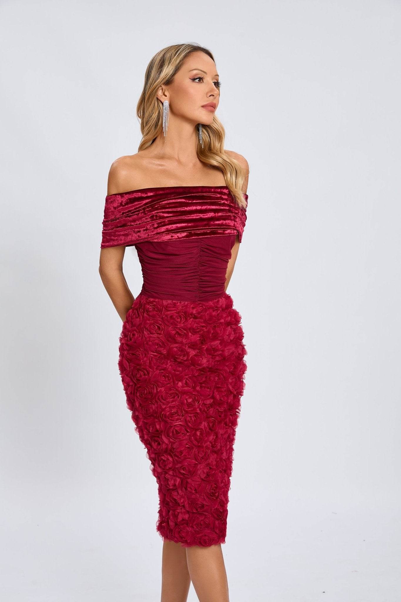 Milan red dress - REBECATHELABEL