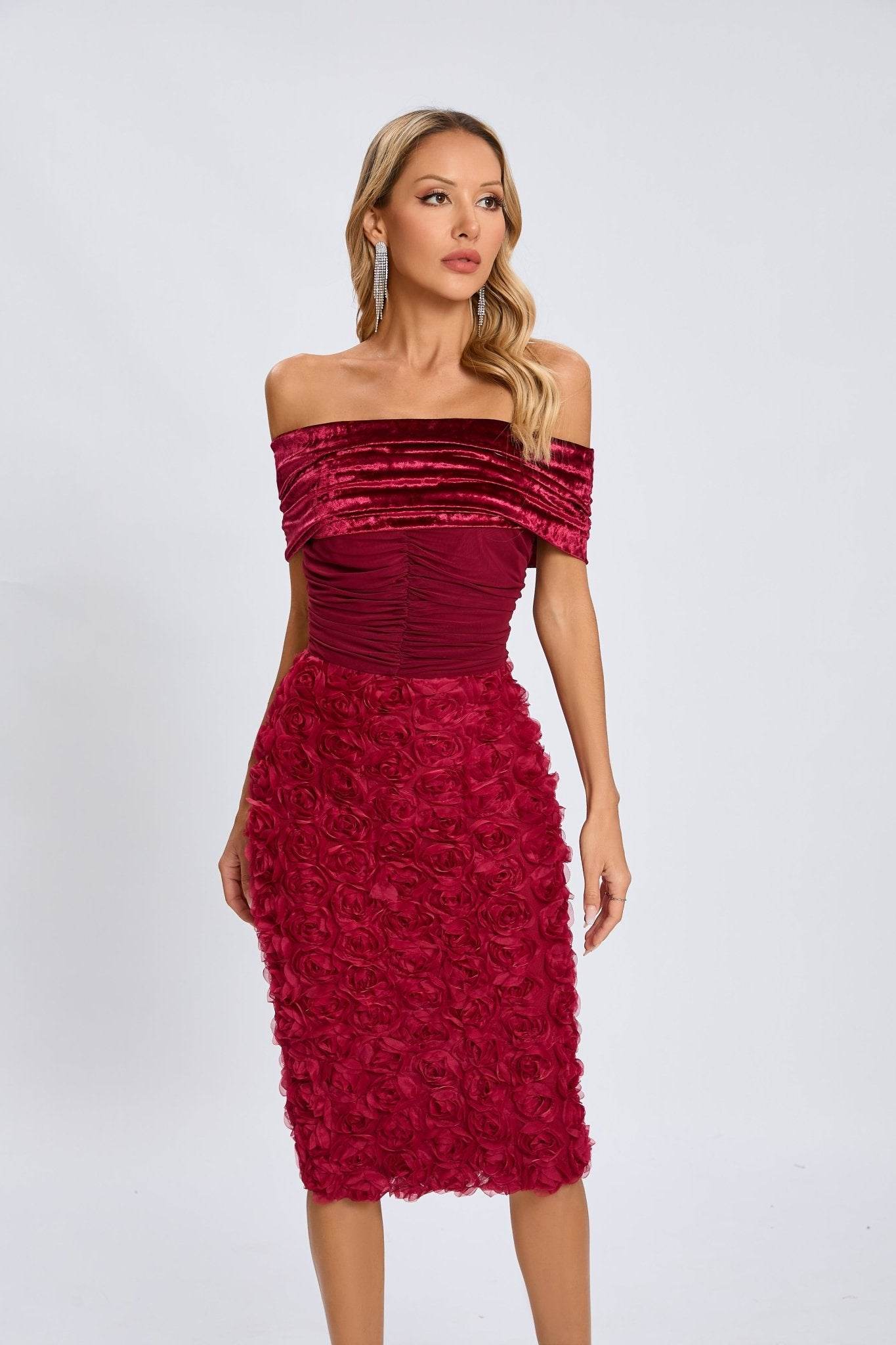 Milan red dress - REBECATHELABEL