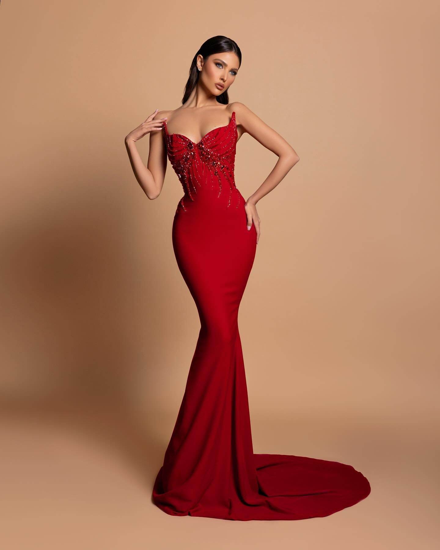 Milan red dress - REBECATHELABEL