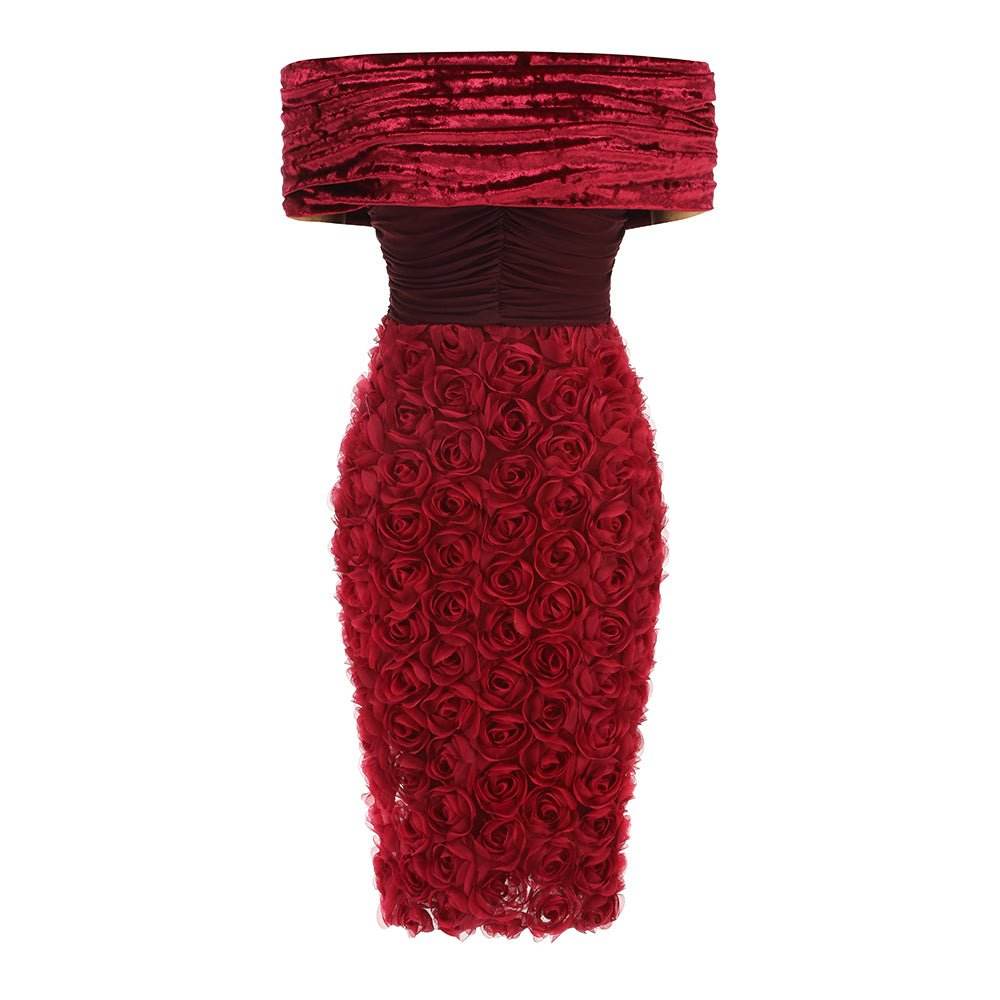 Milan red dress - REBECATHELABEL