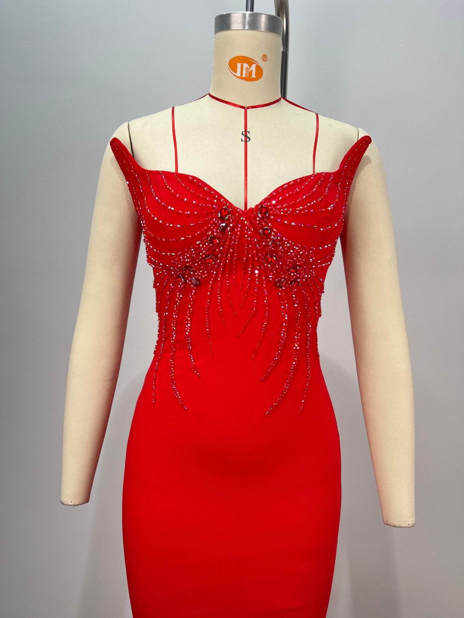 Milan red dress - REBECATHELABEL