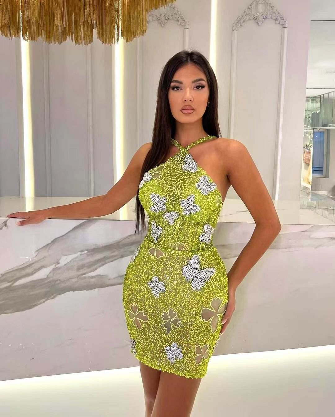 Milan sequin butterfly dress - REBECATHELABEL