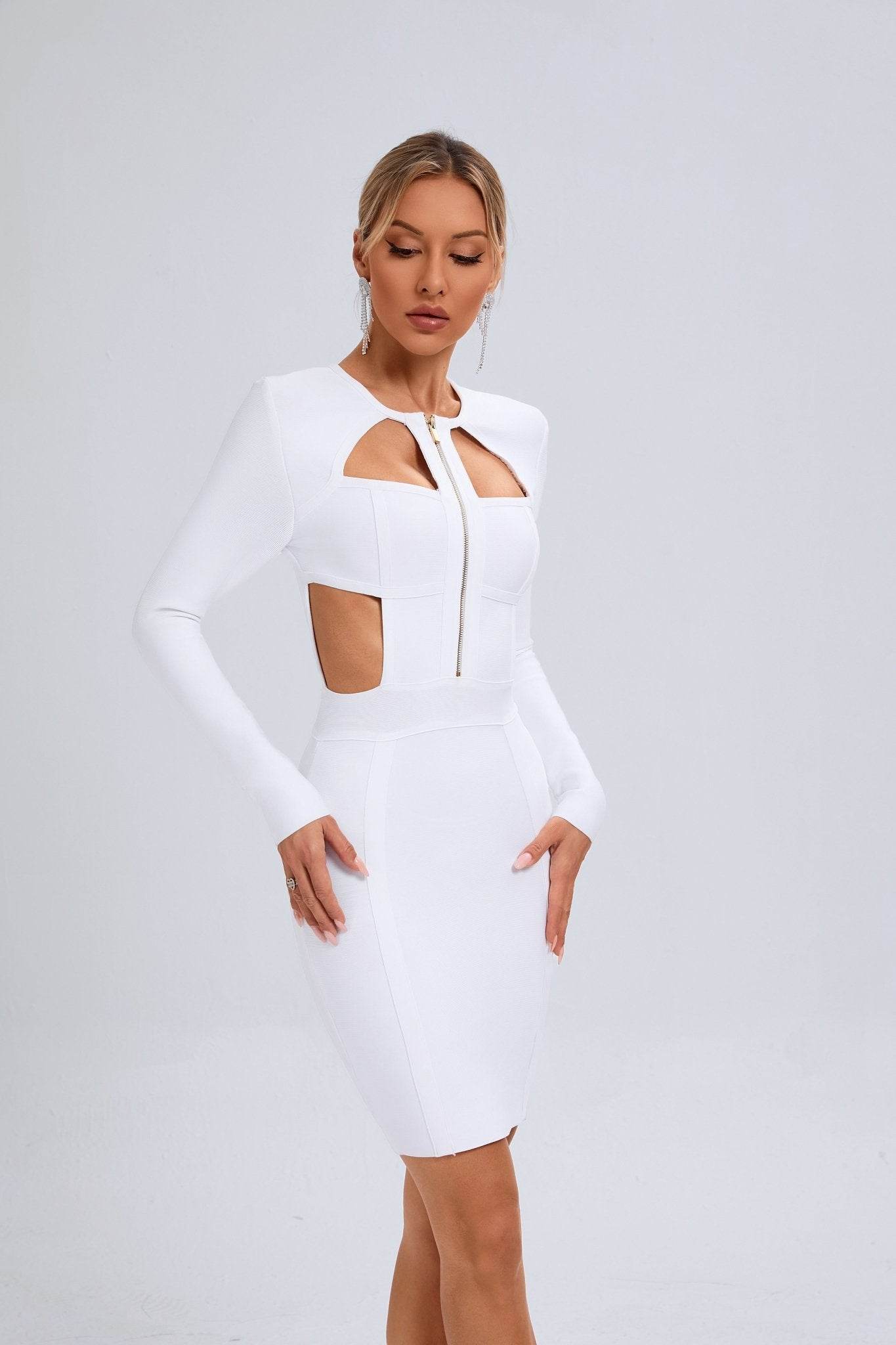 Milan white bandage dress - REBECATHELABEL